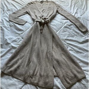 Luxe cozy wrap sweater dress. Like new.